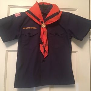 Boy’s Cub Scout shirt, hat & neckerchief